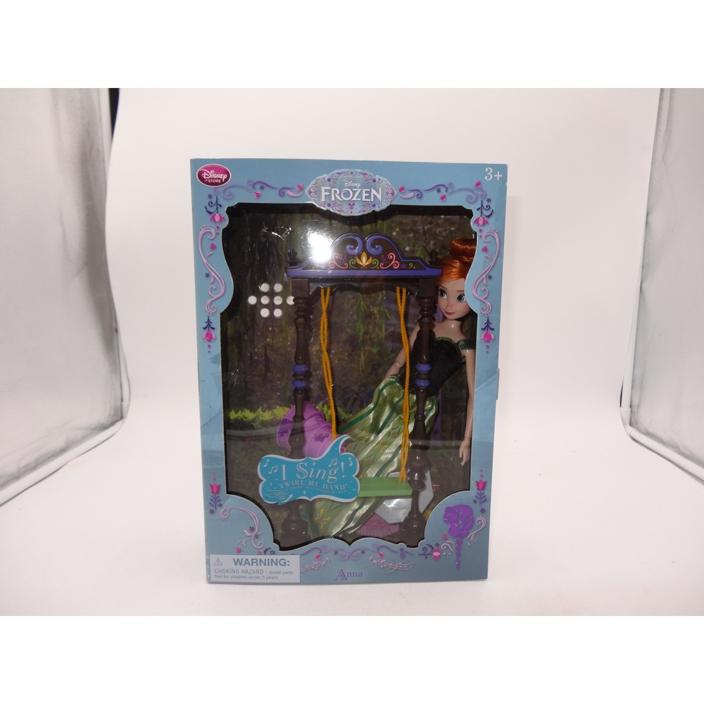 Disney Store Frozen Anna I Sing Doll Deluxe Coronation Gown Set 2013 with Box